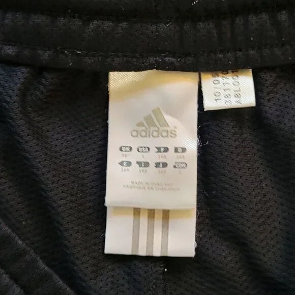 Adidas Vintage Climalite Track Pants Womens Large 2005 Black with White 3 Stripe - Picture 3 of 16